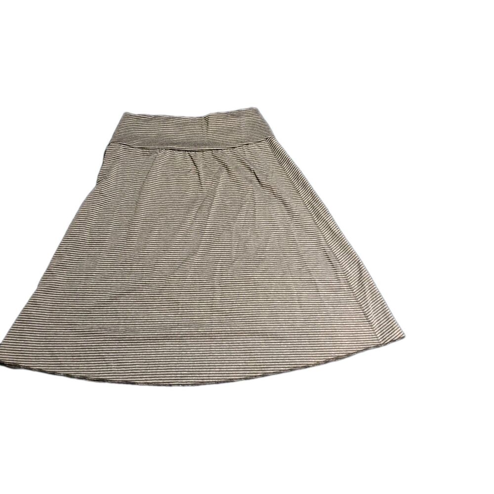 Tranquility Small Black grey Mini stripe skirt Stretchy